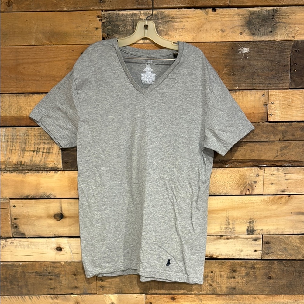Gray V-Neck Men's Shirt